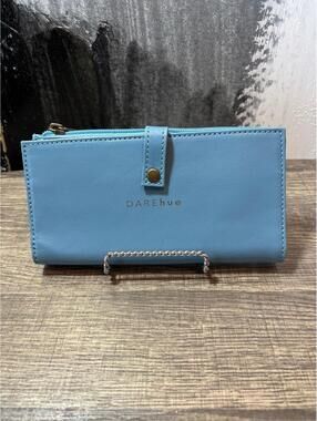 Darehue Blue Leather Wallet